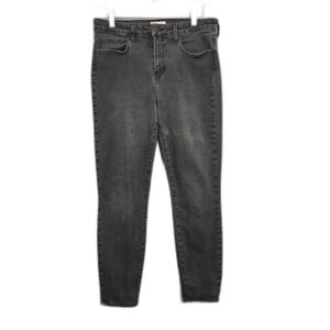 L'agence Margot Dark Graphite Mid Rise capri Stretch Denim Women's 29 Black